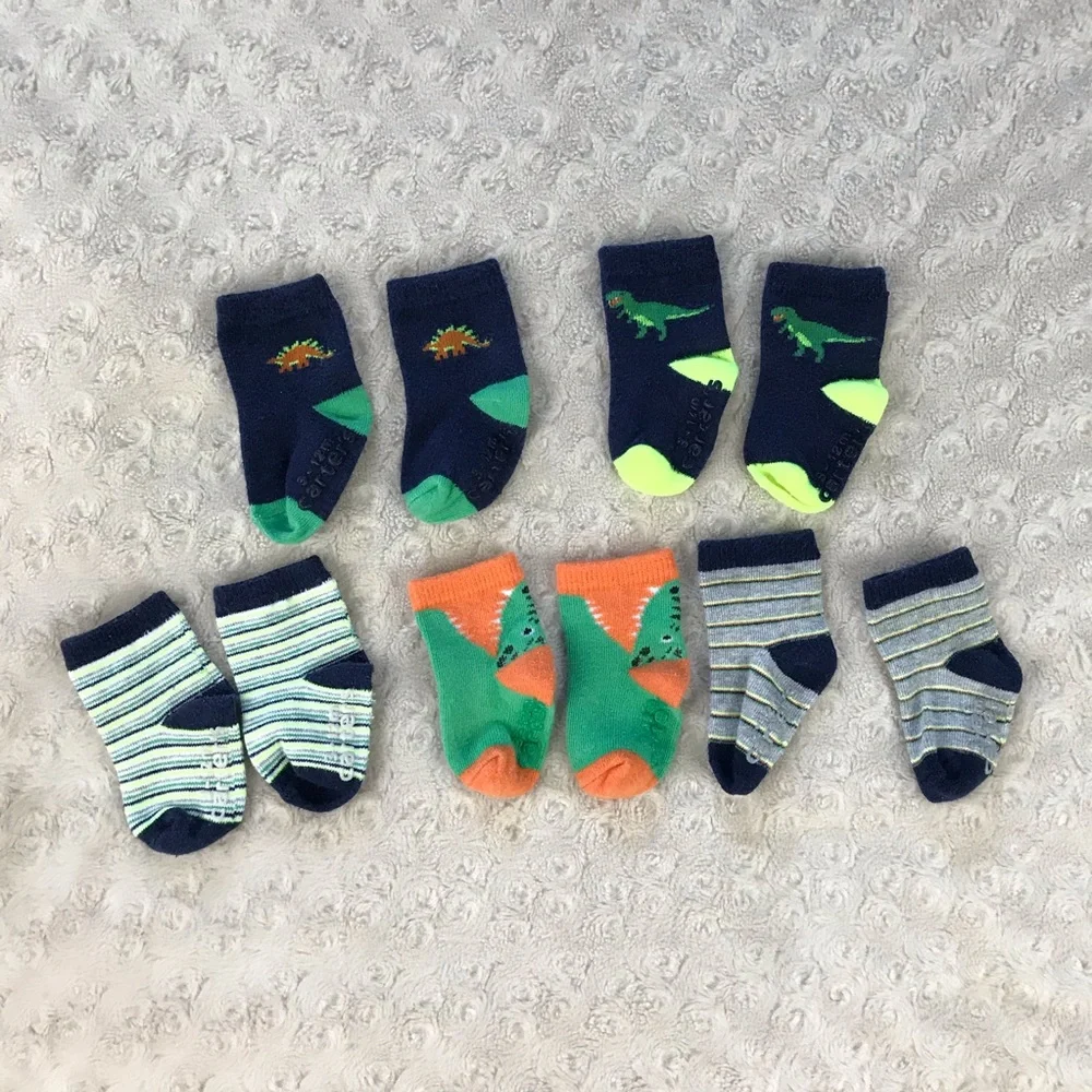 Carter’s Baby Boy Socks 3-12 Months Dinosaur